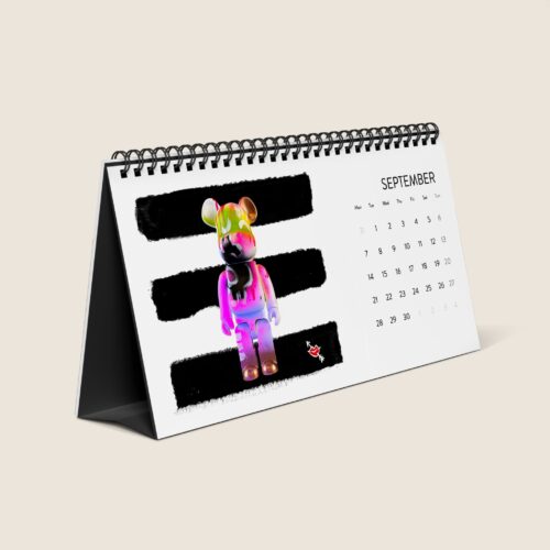 Tischkalender Bearbricks Art 2026