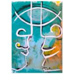 Hochwertiger Fine Art Print in moderner Wohnraum-Inszenierung – exklusive Kunst Edition von Daniela Filippelli.