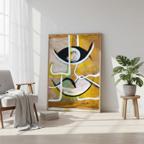 Hochwertiger Fine Art Print in moderner Wohnraum-Inszenierung – exklusive Kunst Edition von Daniela Filippelli.