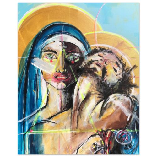 Maria wurde von Gott auserwählt – Fine Art Poster, Giclée Print, Eco-Friendly, Various Sizes