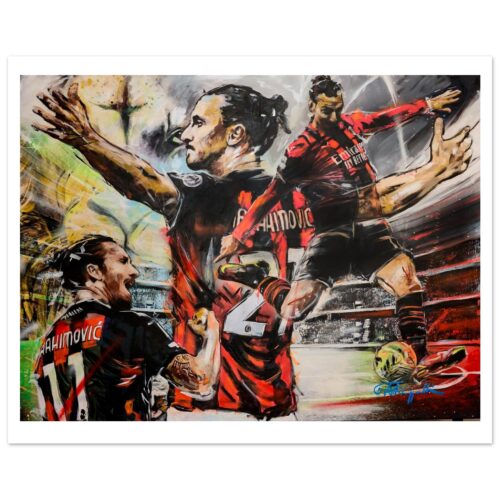Slatan Ibrahimovic Fine Art Poster – Vivid Colors, Eco-Friendly Printing, Multiple Sizes