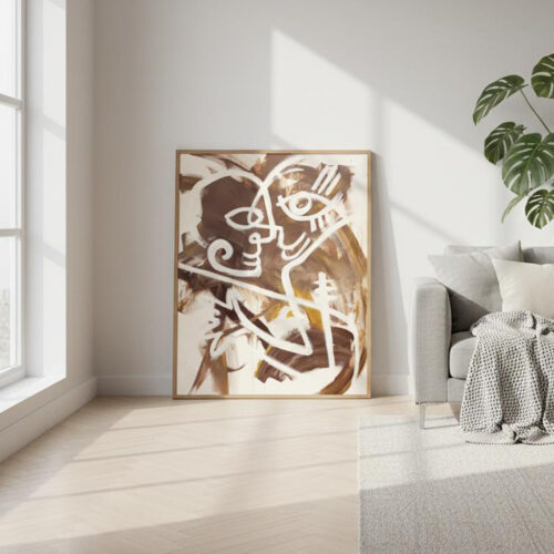 Original Fine Art – 'Sternenstaub' by Daniela Filippelli – Abstract Cosmic Love Art Print