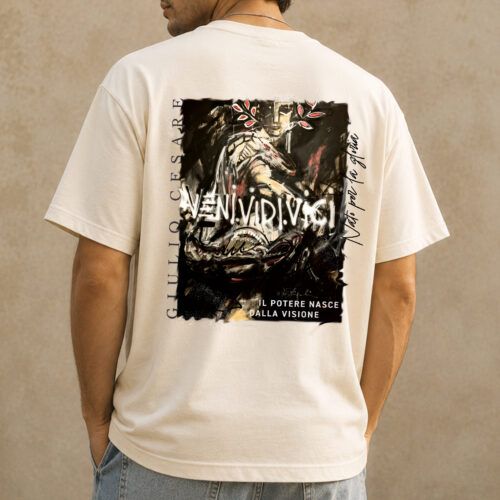 Renaissance Art Graphic Tee — "Veni Vidi Vici" Back Print