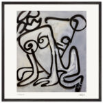 FEELINGS – abstraktes Kunstwerk von Daniela Filippelli in Schwarz, Weiss und Grau