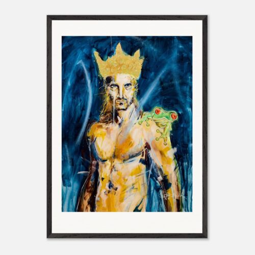 Der Froschkönig – limitierter Fine Art Print von Daniela Filippelli